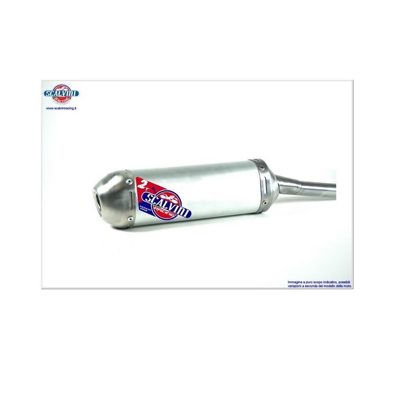 Aluminum exhaust silencer SCALVINI for YAMAHA YZ 250 from 2005 to 2019