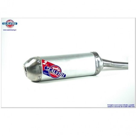 Exhaust silencer SCALVINI for YAMAHA YZ 250 from 2005, 2006, 2007, 2008, 2009, 2010, 2011, 2012, 2018, 2019