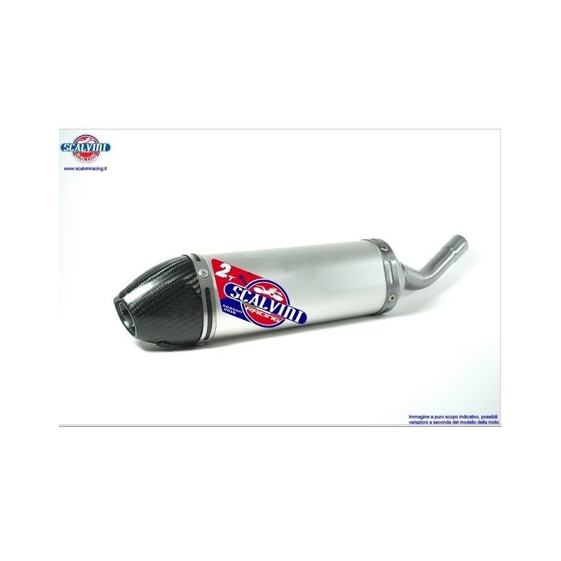 Aluminum exhaust silencer SCALVINI for YAMAHA YZ 250 from 2005 to 2019