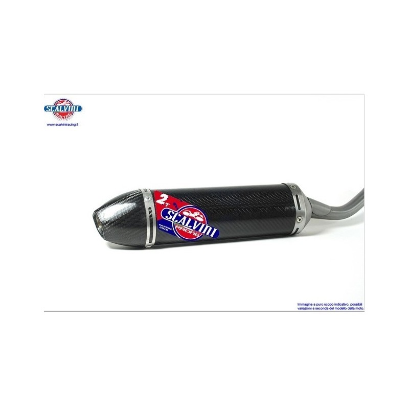 Carbon exhaust silencer SCALVINI for YAMAHA YZ 250 from 2005 to 2019