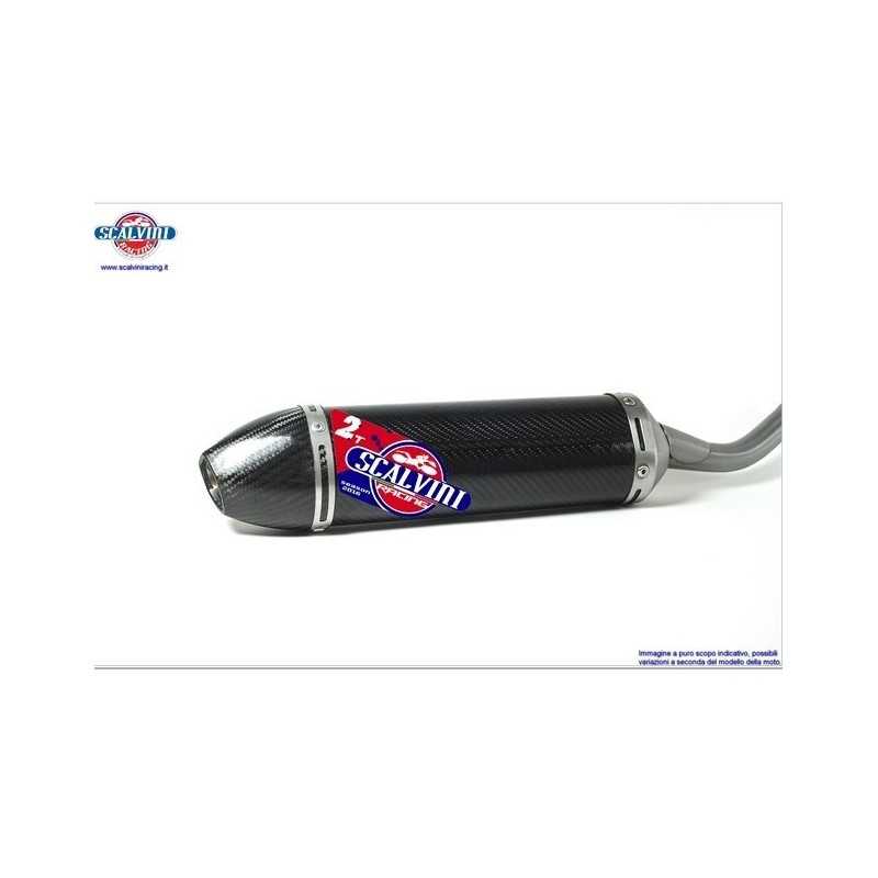 Silenciador de escape de carbono SCALVINI para YAMAHA YZ 250 de 2005 a 2019