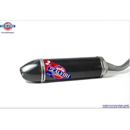Silenciador de escape de carbono SCALVINI para YAMAHA YZ 250 de 2005 a 2019
