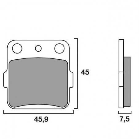 Brake pad BREMBO for YAMAHA, ARCTIC CAT, HONDA, SUZUKI,...