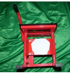 Elevador de motos, soporte ART MX para motocross, enduro y trial en rojo