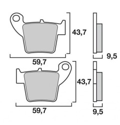 Pastillas de freno BREMBO para APRILIA, HM y HONDA