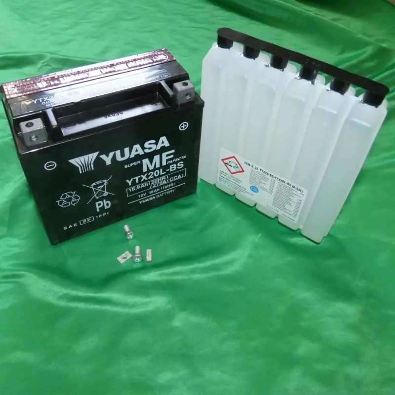Batería YUASA YTX20L-BS libre de mantenimiento ácido Batería YUASA YTX20L-BS libre de mantenimiento ácido