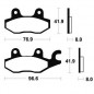 Plaquette de frein TECNIUM pour YAMAHA, KAWASAKI, SUZUKI,...