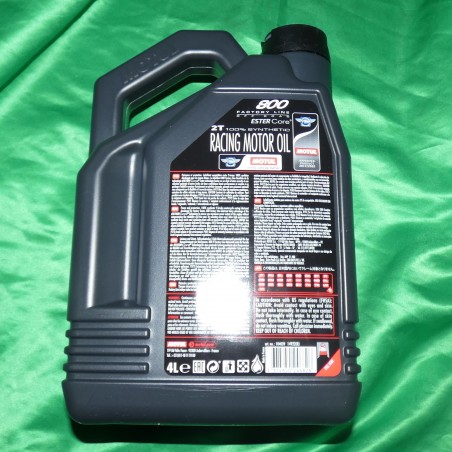 Huile MOTUL 800 2 temps 100% synthese en 4 litres