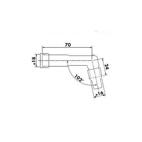 Antiparasite XD05F-R rouge sans olive pour SUZUKI, YAMAHA,...