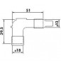 Suppressor LD05F-R red without olive for HONDA, SUZUKI, YAMAHA