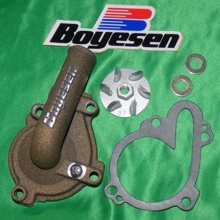 Carcasa de la bomba de agua + hélice de magnesio BOYESEN para GAS EC250F, YAMAHA WR250F YZ250F