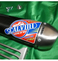 Silenciador de escape de carbono SCALVINI para YAMAHA YZ 250 de 2005, 2014, 2015, 2016, 2017, 2018, 2019
