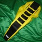 Seat cover BLACKBIRD ZEBRA black/yellow for SUZUKI RMZ 450 from 2008 to 2017