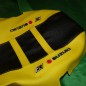 Funda de asiento BLACKBIRD ZEBRA negro/amarillo para SUZUKI RMZ 450 de 2008 a 2017