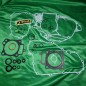 Complete engine gasket pack PROX for HONDA CRF 250 from 2010 to 2017