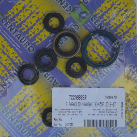 CENTAURO low engine spy / spi gasket kit for KAWASAKI KXF 450 from 2016, 2017 and 2018