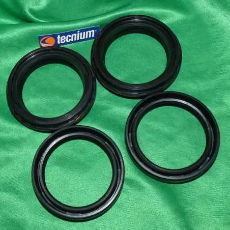 Retén de horquilla y guardapolvo TECNIUM Ø43mm para YAMAHA, KAWASAKI, HONDA y BETA de 1991 a 2017