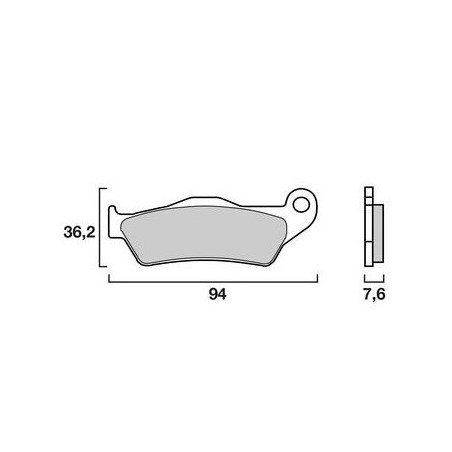 Pastilla de freno BREMBO para KTM, YAMAHA, TM,...