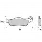 Pastilla de freno BREMBO para KTM, YAMAHA, TM,...