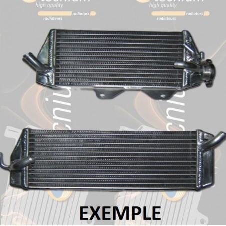 Radiateur TECNIUM gauche ou droit aux choix pour GAS GAS EC 125 de 2001, 2002, 2003, 2004, 2005 et 2006