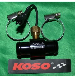 Adaptador del sensor de temperatura del agua en T KOSO, conexión en 14, 16, 18, 22, 26