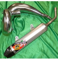 FRESCO RAW chrome muffler for BETA RR 250 and 300 from 2012, 2013, 2014, 2015, 2016, 2017, 2018, 2019