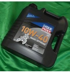 LIQUI MOLY, mineralisches 4-Takt-Motoröl für den Offroad-Einsatz, 10W40, 1 Kanister à 4 l, Motorbike 4T 10W40 Basic Offroad LM.3