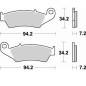 EBC brake pad for YAMAHA, SUZUKI, HONDA, APRILIA, BETA,