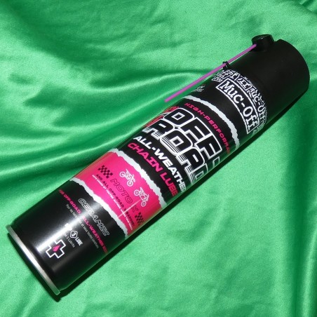 Spray chaîne MUC OFF transparent 400ml spécial motocross, off road, moto cross, enduro, trial