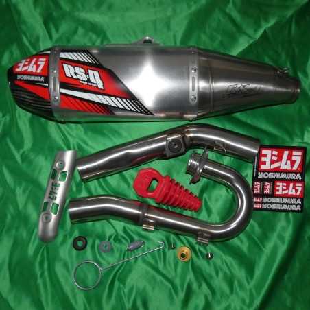 Ligne escape completa YOSHIMURA USA RS4 para KAWASAKI KXF 250 de 2017 a 2020