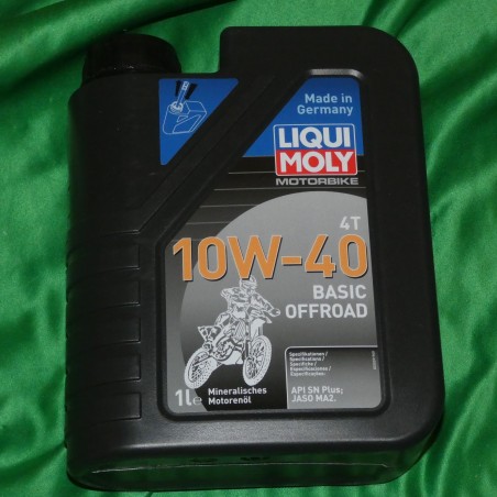 Huile Moteur 4T Minérale Tout Terrain LIQUI MOLY 10W40 1L Motorbike 4T 10 W 40 Basic Offroad