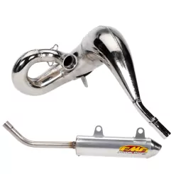 Pot d'échappement FMF chrome pour KTM EXC, SX, MXC 250, 300 de 2003 à 2010