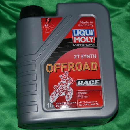 Huile Moteur 2T 100% Synthèse Tout Terrain LIQUI MOLY 1L Motorbike 2T Synth Offroad Race 3063