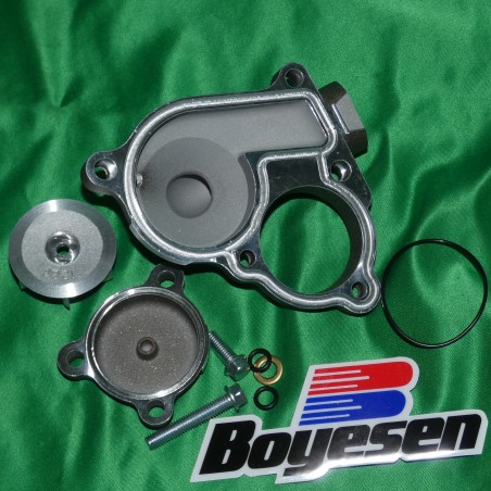 Carter de pompe a eau + helice magnesium BOYESEN pour KAWASAKI KX250F SUZUKI RMZ 250