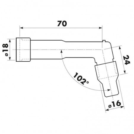 Antiparasite XD10F sans olive pour SUZUKI, YAMAHA, HONDA, KAWASAKI...