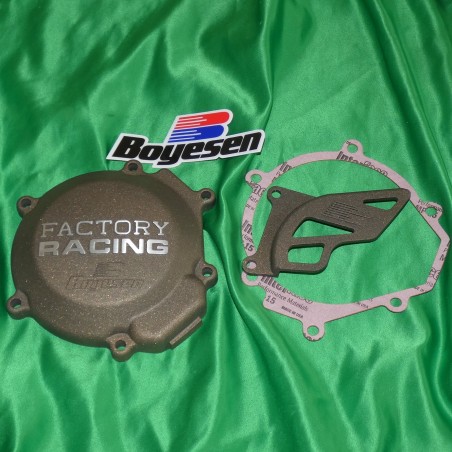 Couvercle de carter allumage magnesium BOYESEN KAWASAKI KX 80, 85, 100 de 1990 à 2017