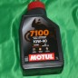 Huile moteur 4 temps MOTUL 7100 10W40 100% synthese 1, 4 , 12 ou 16 litres aux choix