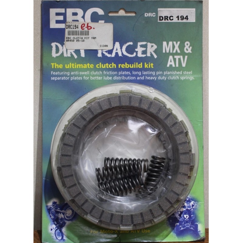 Kit d'embrayage complet EBC pour YAMAHA WRF 450 de 2005 à 2015 Kit d'embrayage complet EBC pour YAMAHA WRF 450 de 2005 à 2015