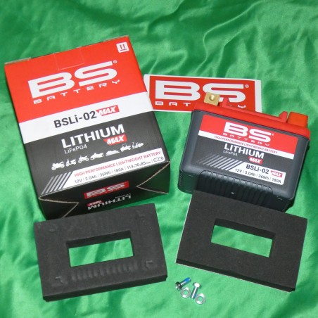 Lithium battery BS BATTERY BSLI-02 MAX, YTX4L-BS, YTX5L-BS, YT4L-BS, YT5L-BS,...