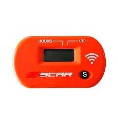 SCAR Wireless hour meter with orange Velcro for BETA RR 250, HONDA CAMINO, MBS 50 from 1976 to 2024