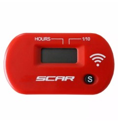 SCAR Wireless hour meter with red Velcro for BETA RR 250, HONDA CAMINO, MBS 50 from 1976 to 2024