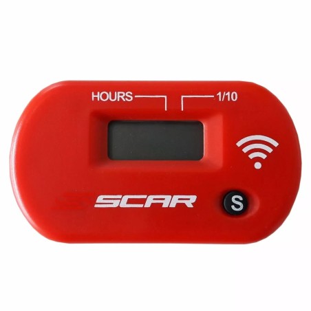 SCAR Wireless hour meter with red Velcro for BETA RR 250, HONDA CAMINO, MBS 50 from 1976 to 2024