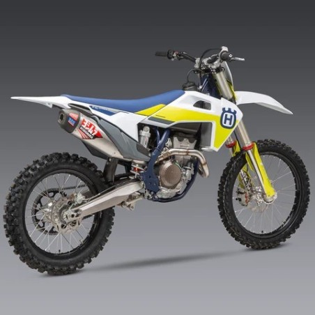 Complete YOSHIMURA RS-12 Signature Series exhaust system for GAS GAS, HUSQVARNA, KTM from 2019 to 2023