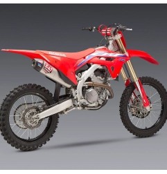 Sistema de escape completo YOSHIMURA RS-12 Signature Series de acero inoxidable/carbono para HONDA CRF 250 de 2022 a 2024