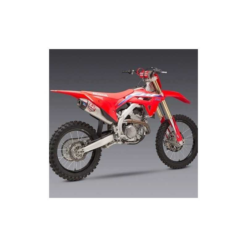 Komplette Auspuffanlage „ YOSHIMURA “ RS-12 Signature Series aus Edelstahl/Carbon für die HONDA CRF 250 der Modelljahre 2022 bis