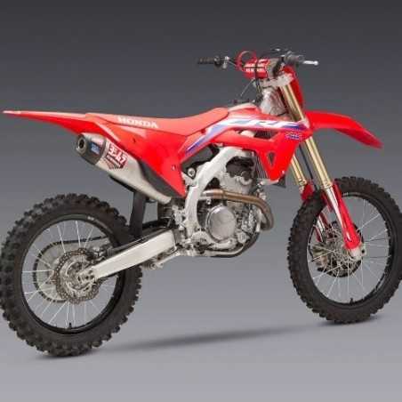 Komplette Auspuffanlage „ YOSHIMURA “ RS-12 Signature Series aus Edelstahl/Carbon für die HONDA CRF 250 der Modelljahre 2022 bis