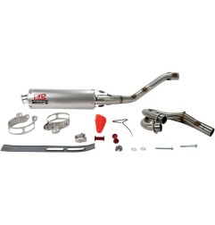 Complete YOSHIMURA RS2 exhaust system for YAMAHA YFM 660 RAPTOR from 2001 to 2005