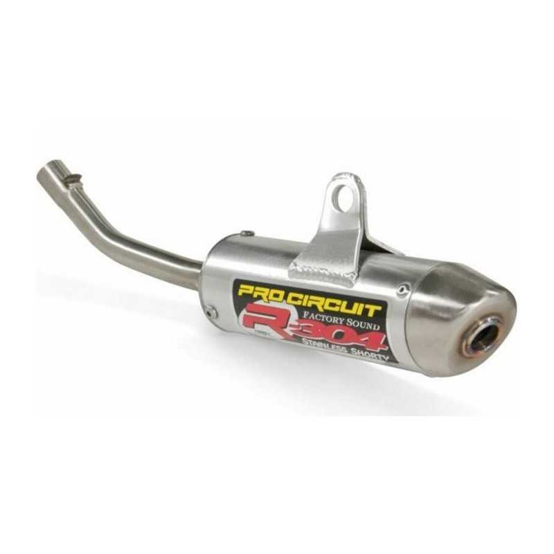 PRO CIRCUIT -Auspuffschalldämpfer R-304 aus gebürstetem Aluminium für GAS GAS MC, HUSQVARNA TC, KTM SX 85 der Modelljahre 2013 b