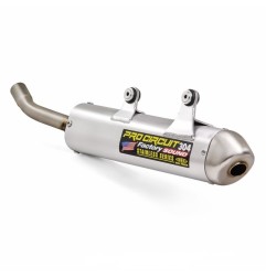 Silencieux d'échappement PRO CIRCUIT 304 alu brossé pour GAS GAS EC 250, 300 de 2018 à 2020