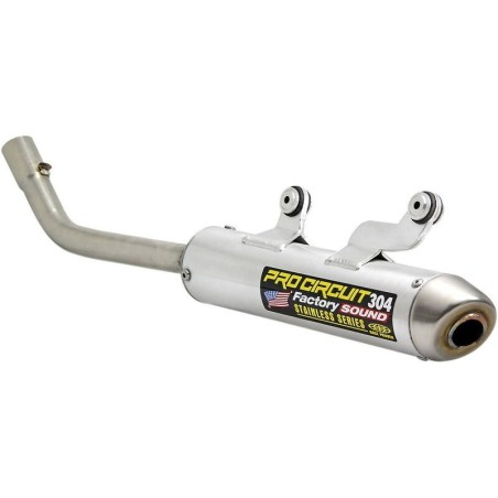 Silencieux d'échappement PRO CIRCUIT 304 alu brossé pour HUSQVARNA TC, TE, KTM SX, XC 250, 300 de 2011 à 2015